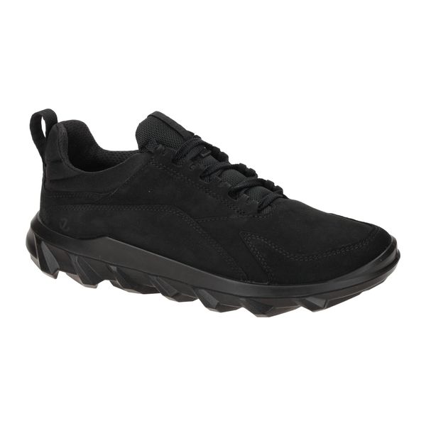 Scarpe Da Donna Ecco Mx - Scarpe Basse Comode E Stringate Nere Per Il Tempo Libero Nuovo-image