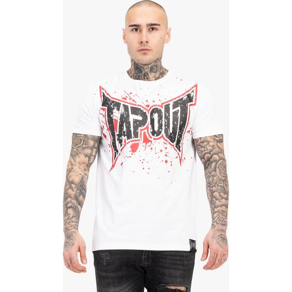 Maglietta Herren Normale Passform Splashing Bianco/Rosso/Nero Xxl Tapout-image