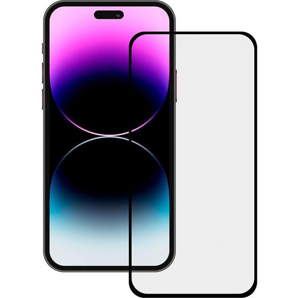 Ksix Iphone 15 Pro Full Glue 2.5D 9H Tempered Glass Screen Protector Trasparente Una Taglia-image
