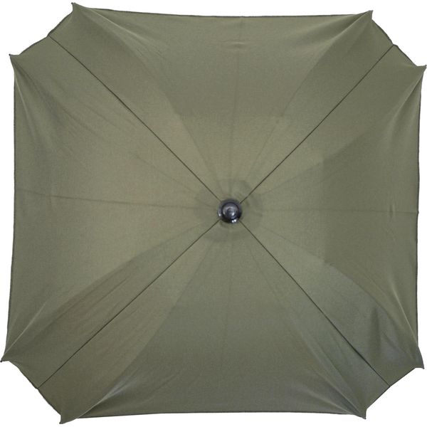 Ombrellone Skyline Per Carrozzine Braccio Di Montaggio Flessibile Protezione Uv 50+ Vela Parasole Per Carrozzine, Ø70Cm, Verde Oliva-image