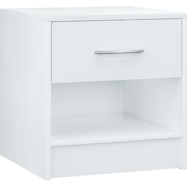 Casaria® Comodino 41X39X28 Cm Spazioso Cassetto Portaoggetti Con Maniglia Ripiano Aperto Comodini Tavolino Da Notte Arredamento Camera Da Letto-image