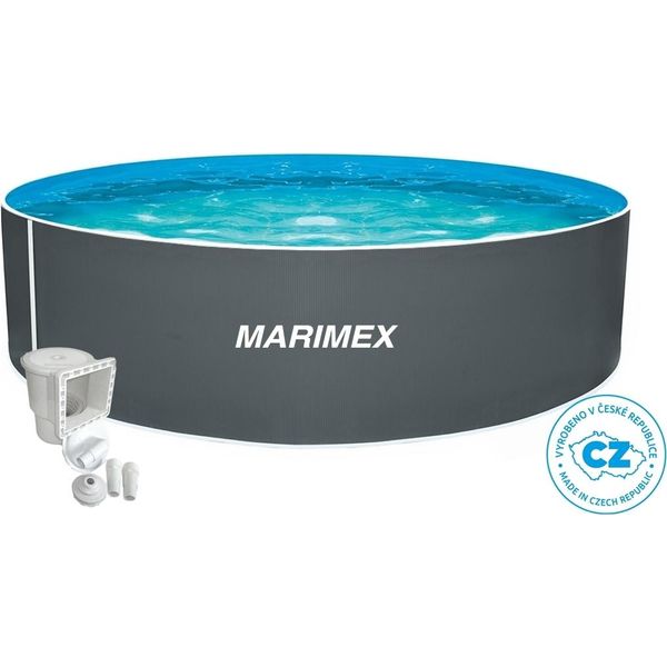 Piscina Fuori Terra Marimex Orlando 3,05 X 0,91 M Grigio Con Skimmer Olimpionico-image