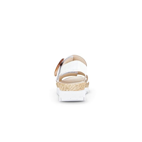 Gabor 43.723 Sandali Da Donna - Sandali Con Cinturino Bianco Elegante Nuovo-image