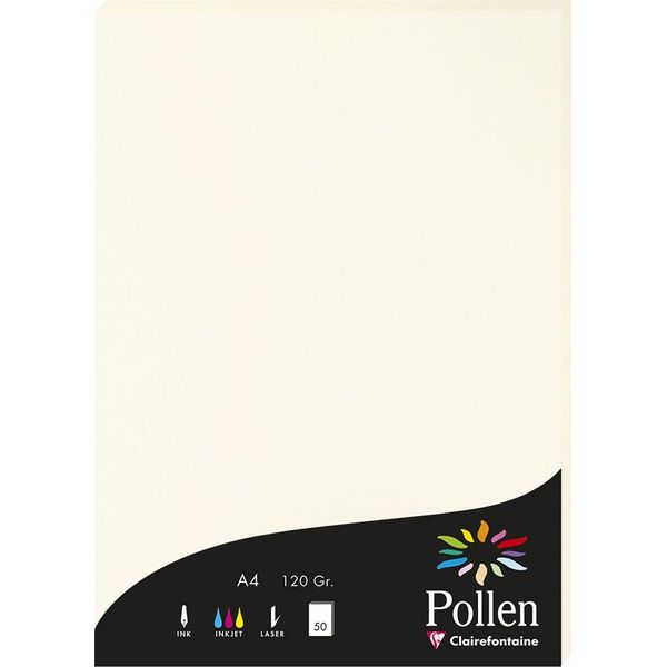 Pollen By Clairefontaine 56000C Carta Pollen By Clairefontaine Din A4, Bianco Naturale-image