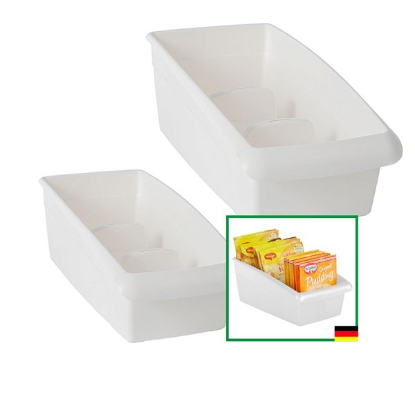 Set Di Sacchetti Per Zuppa Novaliv - 25 X 12 Cm E 25 X 16 Cm Bianchi - Contenitore Per Spezie - Organizzatore Per Cassetti - Conservazione E Organizzazione Degli Ingredienti Per Condimenti E Cottura-image