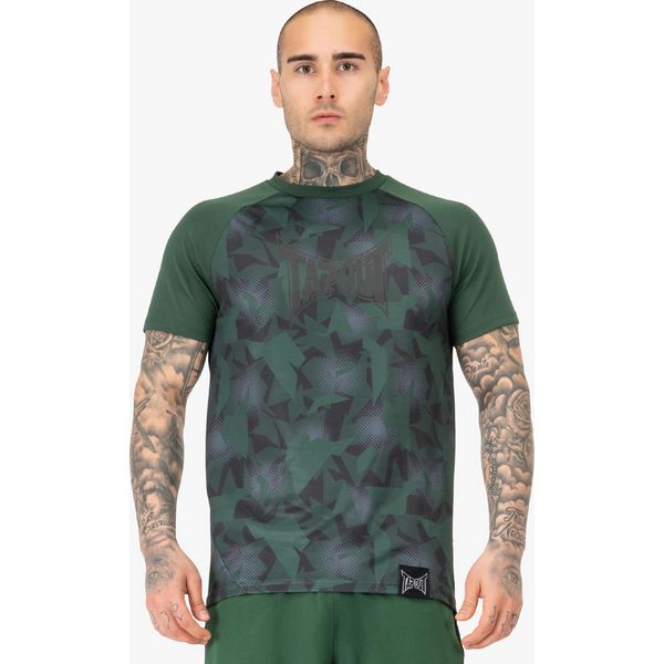 Camicia Funzionale Da Uomo Regular Fit Training Graphic Tee Verde/Nero M Tapout-image