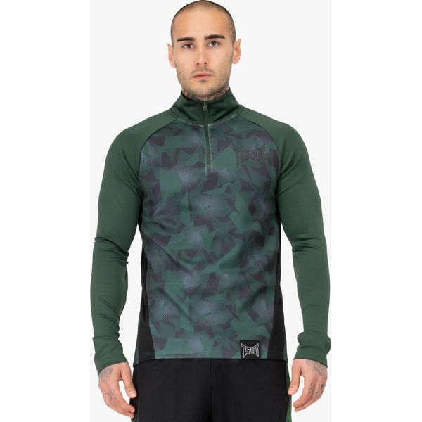 Camicia Funzionale A Maniche Lunghe Da Uomo Regular Fit Training Midlayer Verde/Nero S Tapout-image