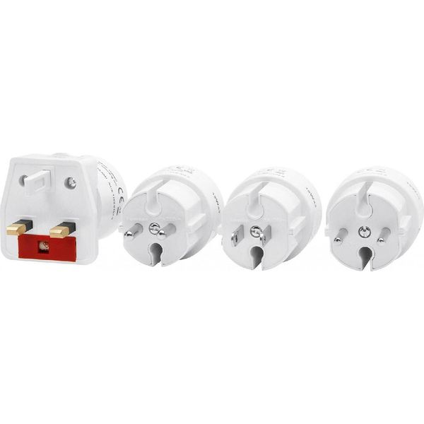 Set Di Adattatori Da Viaggio Kopp, 4 Pezzi, Colore Bianco, 176219345-image