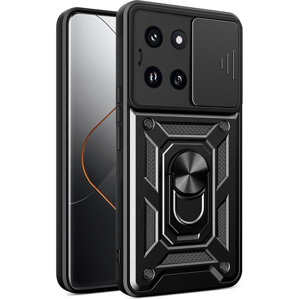 Custodia Techsuit Camshield Back Cover Per Xiaomi 14 Pro - Nero-image