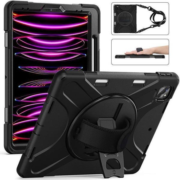 Estuff Austin Defender Case Ipad Air 12.9 2024 With Hand Strap And (ES681559-BULK)-image