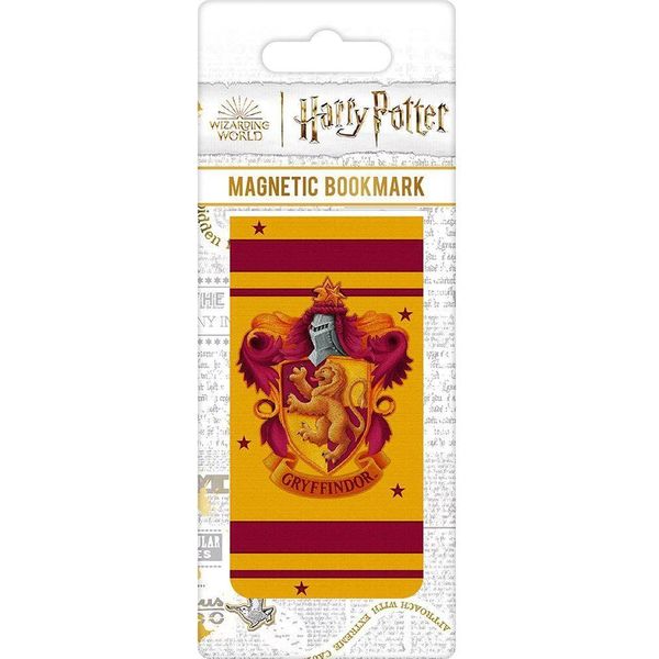 Harry Potter - Segnalibro Magnetico, Grifondoro PM8409 (Taglia Unica) (Giallo/Rosso)-image