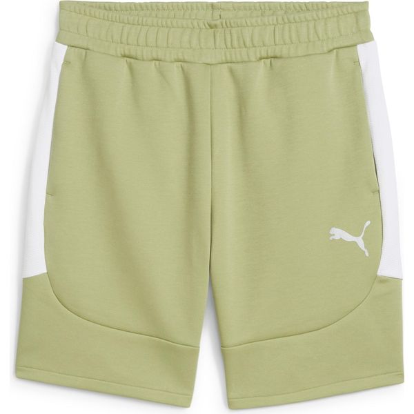 Puma Teamevostripe Pantaloncini Da Uomo Verde Acqua Calda Argento Gr M-image