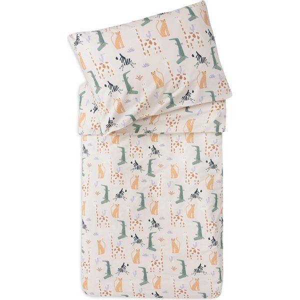 Biancheria Da Letto Per Bambini Jollein - Jungle Jambo - 100X140Cm - 100% Cotone - Oeko-Tex - Biancheria Da Letto Per Bambini Con Federa - Set Di Biancheria Da Letto-image