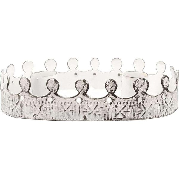 Bellissimo Portacandele Decorativo A Corona Per 2 Candele A Colonna 9 Cm-image