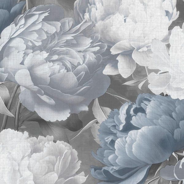 Muriva - Carta Da Parati "Doretta"", Floreale AG3534 (10 M X 53 Cm) (Blu)"-image