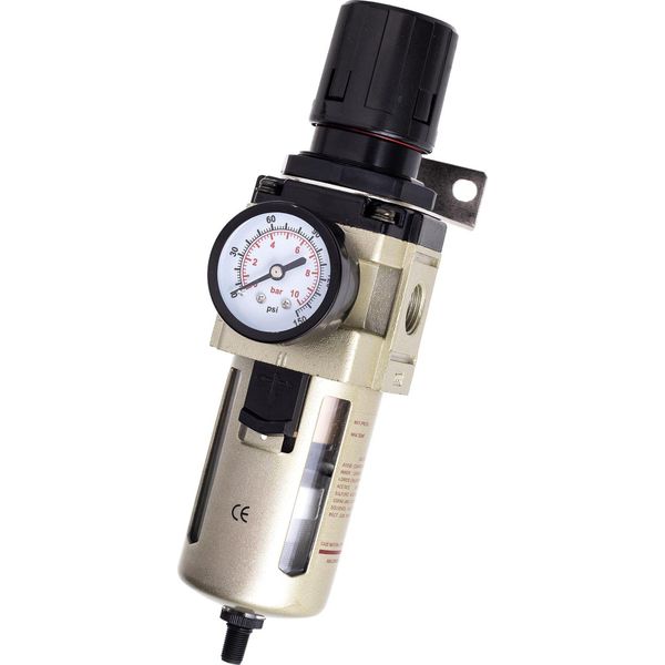 Filtro Aria Compressa 3/4" Unit Di Manutenzione Riduttore Di Pressione Regolatore Compressore Auto"-image