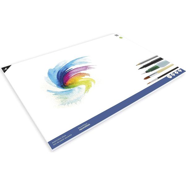 Kangaro K-5304 Kangaro Blocco Di Carta Per Acquerello, Din A2, 12 Fogli-image