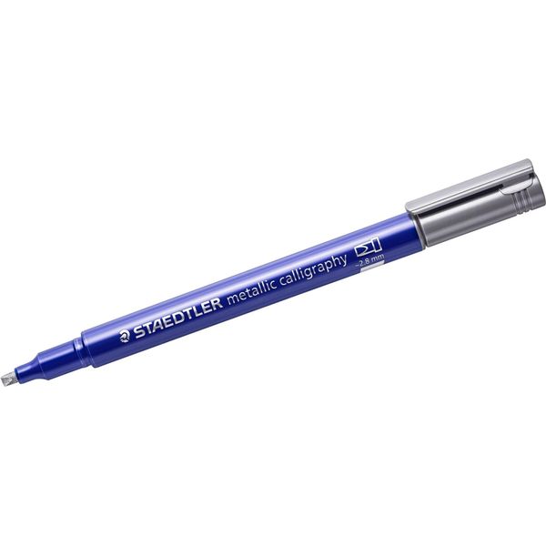 10X Staedtler 8325-81 Marcatore Metallico Calligrafico Silber-image