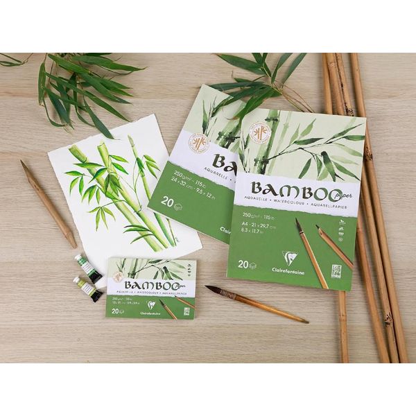 Clairefontaine 975918C Clairefontaine Aquarellblock Bamboo, Din A5, 250 G/Qm-image