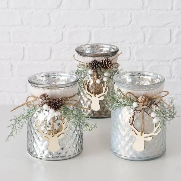 Candeliere Con Decorazione Natalizia Wilka, Altezza 16 Cm-image