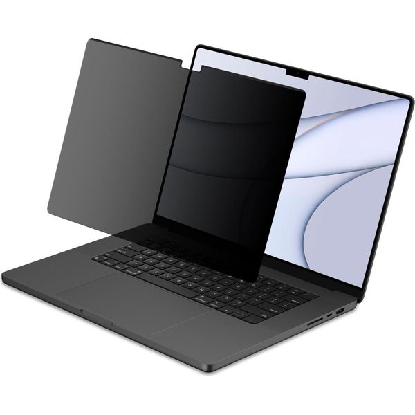 Macbook Pro 13 Pollici 2020/ Macbook Air 13 Pollici 2018-2020 Pellicola Protettiva: Accezz Magnetic Privacy Screenprotector - Nero-image