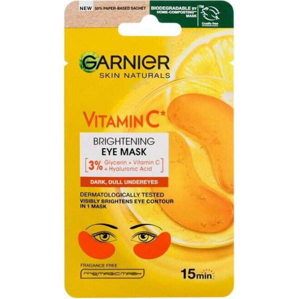 Garnier - Skin Naturals Vitamin C Brightening Eye Mask - Maschera Illuminante Per Gli Occhi Con Vitamina C 1.0Pcs-image