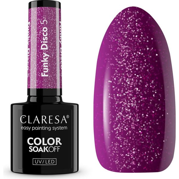Claresa Smalto Ibrido Soak Off Uv Led Funky Disco 5G-image