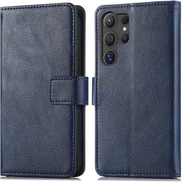 Custodia Per Cellulare Imoshion Per Samsung Galaxy S25 Ultra - Cover Flip A Libro - Blu Scuro-image