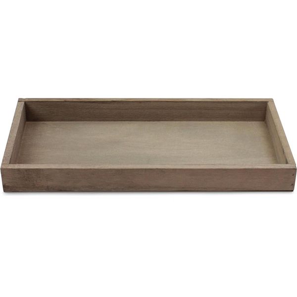 Vassoio Da Portata In Legno Rettangolare Marrone 30 X 15 Cm Come Vassoio Decorativo-image