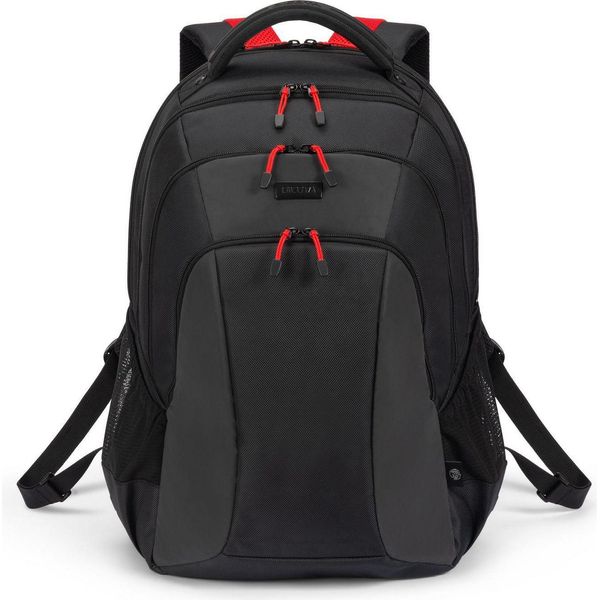 Dicota D32119-RPET Dicota Laptop-Rucksack Seeker Ii Kunstfaser Schwarz, Rot 23,5 L Bis 40,6 Cm (16 Zoll)-image