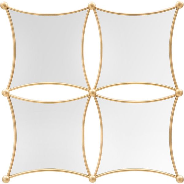 Mauro Ferretti Specchio Da Parete Jalo 68X3,5X68 Cm Oro-image