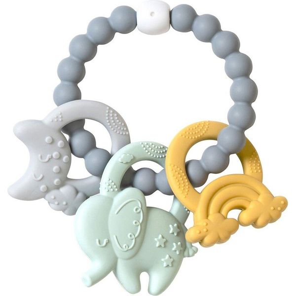 Teether In Silicone Ele-Fun Blu-image