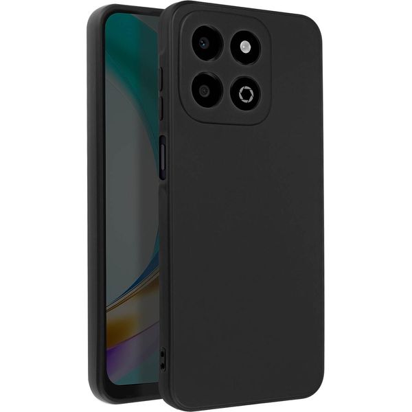 Avizar, Cover Soft Touch In Silicone Honor X6B, Retro Opaco, Nero-image