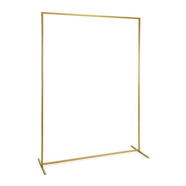Supporto Decorativo Dorato 150X200 Cm | Arco In Metallo Per Decorazioni Di Palloncini E Fiori | Elegante Cornice Decorativa Per Eventi-image