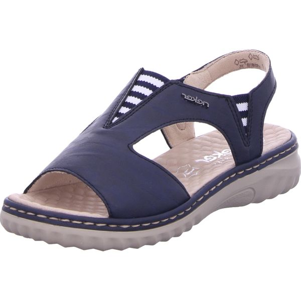 Rieker Scarpe Da Donna Sandalette Blue Leisure, Numero Di Scarpe: 37 Eu-image