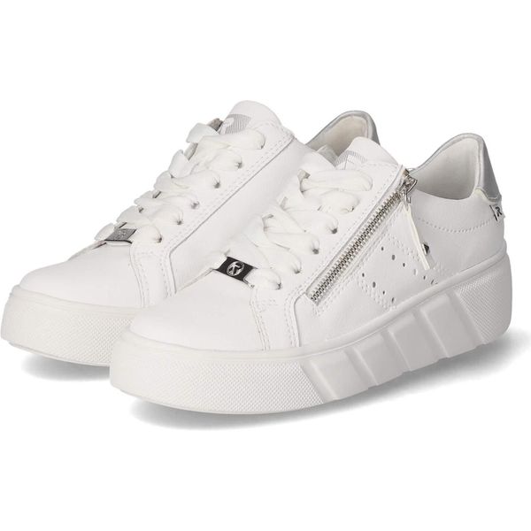 Rieker Donna Scarpa Bassa Stringata Bianca, Colore:Bianco, Taglia UE:42-image