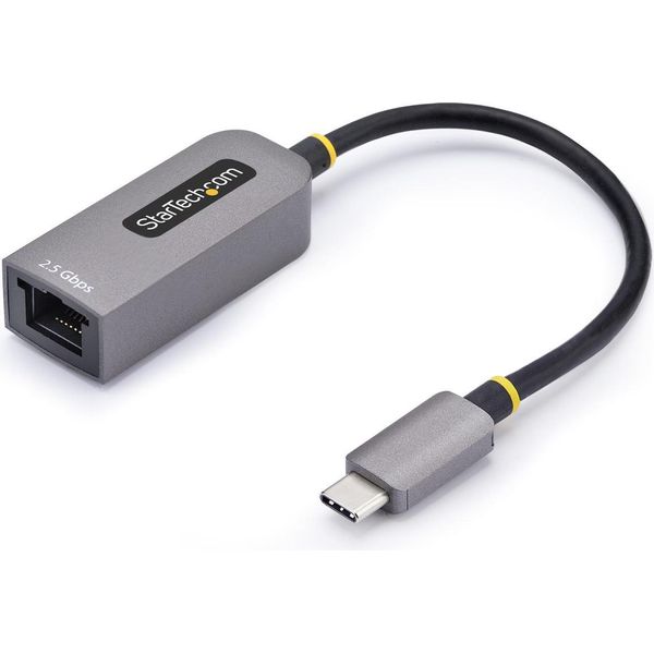 Startech.Com Adattatore Ethernet Usb C 2.5Gbe, Adattatore Di Rete Da USB-C A Lan-Rj45, Nic NBASE-T Usb 3.1 Type-C 2.5 Multi Velocità, Compatibile Con Thunderbolt, Windows E Mac-image