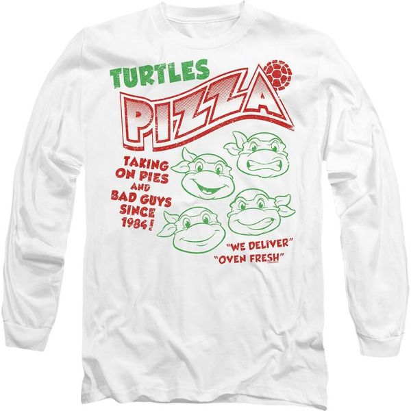 Teenage Mutant Ninja Turtles - Maglietta "Turtles Pizza"" Per Bambini/Ragazzi Unisex TV10735 (Xxl) (Bianco)"-image