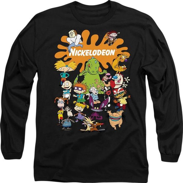 Nickelodeon - Maglietta Uomo/Donna Unisex TV10803 (Xl) (Nero)-image
