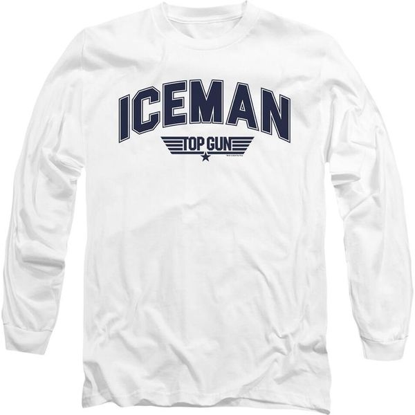 Top Gun - Maglietta "Iceman"" Per Uomo/Donna Unisex TV10848 (Xl) (Bianco)"-image