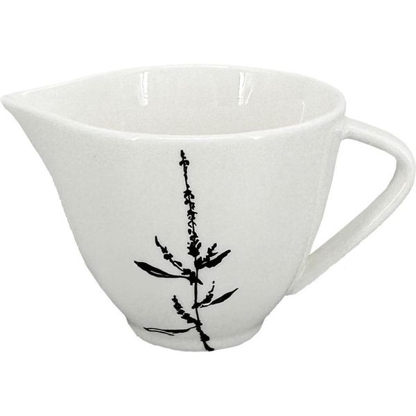 Lattiera In Porcellana Wild 150Ml, Bianco/Nero-image