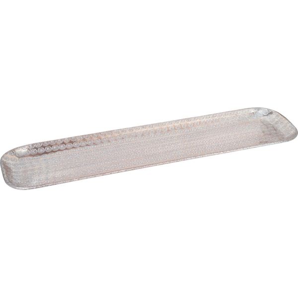 Vassoio Orientale Per Candele Jabar Argento 58 Cm-image