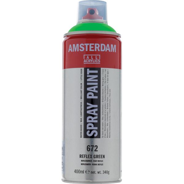 Amsterdam Vernice Spray Bomboletta Altamente Pigmentata 400 Ml Verde Reflex 672-image