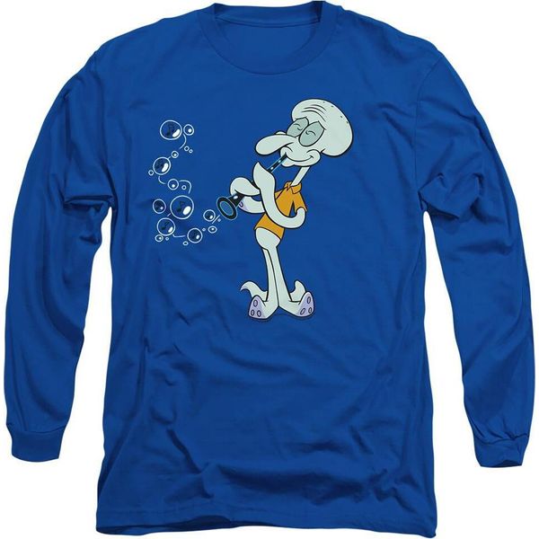 Spongebob Squarepants - Maglietta "Squidward's Clarinet"" Per Uomo/Donna Unisex TV10722 (M) (Blu Reale)"-image