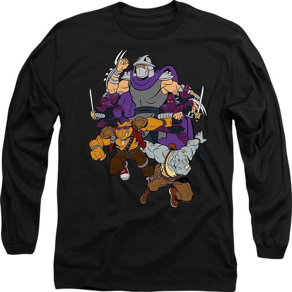 Teenage Mutant Ninja Turtles - Maglietta "Shredder E Il Clan Del Piede"" Per Uomo/Donna Unisex TV10732 (Xl) (Nero)"-image