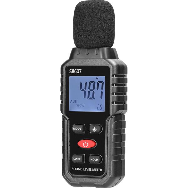 Misuratore Di Livello Sonoro Ponderato A 30-130 Db - Mini Misuratore Di Decibel Con Display Digitale E Retroilluminazione-image