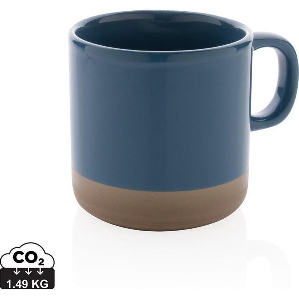 Xd Collection - Tazza Da Caffè, Smaltata, In Ceramica, 360Ml XD168 (Taglia Unica) (Blu)-image