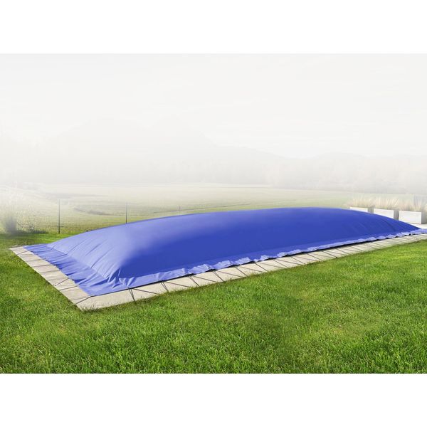 Airdeluxe® Copertura Gonfiabile Rettangolare Per Piscina (9 M X 4 M, Blu), Copertura Invernale Per Piscina In Telone Da Camion-image