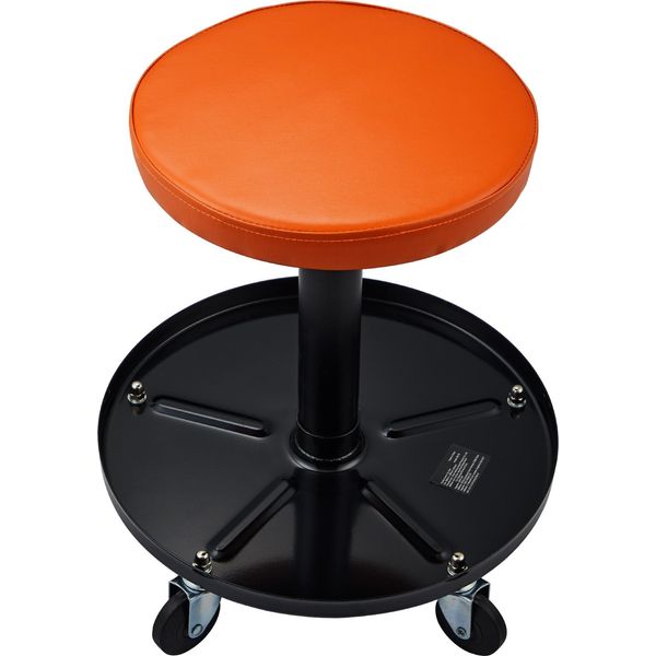 Succebuy Sgabello Meccanico, 250 Lbs Rolling Pneumatic Creeper Garage Seat, Altezza Regolabile 22 In-28 In Sgabello Da Officina Rotolante Imbottito Con Vassoio Porta Attrezzi, Per Garage, Negozio-image