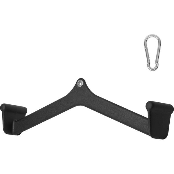 Succebuy Attacco Per Pulldown Lat, Macchina Per Pulldown A Cavo Con Barra A V, Barra Per Pulldown Tricipiti Con Impugnatura In Gomma Per L'allenamento Della Forza Di Schiena E Bicipiti, Palestra Domestica-image